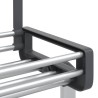 Organisateur de porte avec 5 étagères 52x20x135 cm aluminium 645855645855