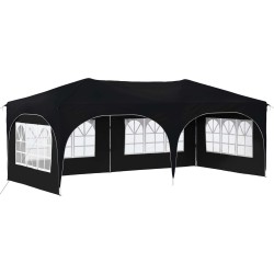 Tente de fête pop-up 575 x 288 x 245 cm Anthracite Tissu Oxford 645858645858