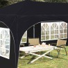 Tente de fête pop-up 575 x 288 x 245 cm Anthracite Tissu Oxford 645858645858