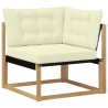 Ensemble de canapés d'extérieur 5 pcs Blanc et crème 645866645866