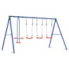 Ensemble de balançoires d'extérieur Multicolore Acier et PE 645881645881