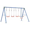 Ensemble de balançoires d'extérieur Multicolore Acier et PE 645881645881