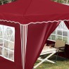 Tente de fête pop-up 288 x 288 x 245 cm Bordeaux Tissu Oxford 645882645882