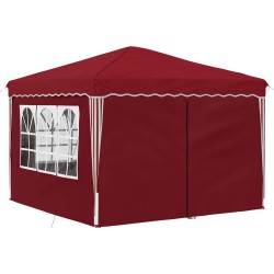Tente de fête pop-up 288 x 288 x 245 cm Bordeaux Tissu Oxford 645882645882