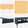 Auvent rétractable Sable 300 x 250 cm Toile et Aluminium 645891645891