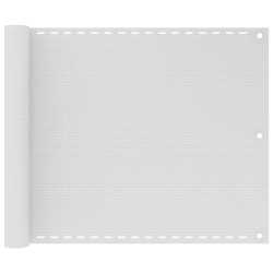 Écran de balcon en PEHD 75x400 cm Blanc 645897645897