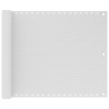 Écran de balcon en PEHD 75x400 cm Blanc 645897645897