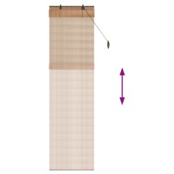 Store enrouleur Marron 50 x 220 cm Bambou 645898645898
