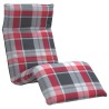 Transat pliant à carreaux rouges 175 x 54 x 8,5 cm tissu Oxford 645900645900