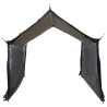 Tarp de camping avec murs en maille Marron Gris 645914645914