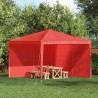 Mur de tente de fête 2 pcs Rouge 300 x 195 cm PE et acier 645915645915
