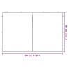 Mur de tente de fête 2 pcs Rouge 300 x 195 cm PE et acier 645915645915