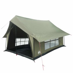Tente Cabane Vert armée 340 x 246 x 210 cm Polycoton 645916645916