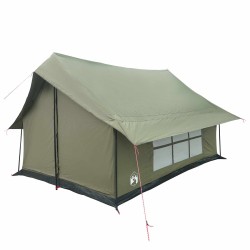 Tente Cabane Vert armée 340 x 246 x 210 cm Polycoton 645916645916