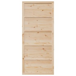 Porte de grange Naturel 100 x 2,5 x 208 cm Bois de pin massif 645929645929