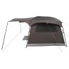 Tente tunnel Marron Gris 366 x 244 x 198 cm Polyester et Acier 645943645943