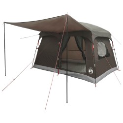 Tente familiale Marron Gris 380 x 260 x 190 cm Polyester 645944645944