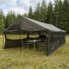 Tente familiale avec toit Marron gris 600 x 400 x 268 cm 645962645962