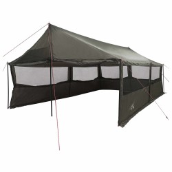 Tente familiale avec toit Marron gris 600 x 400 x 268 cm 645962645962