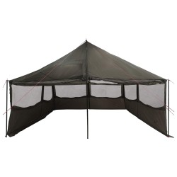 Tente familiale avec toit Marron gris 600 x 400 x 268 cm 645962645962
