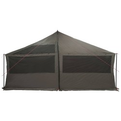 Tente familiale avec toit Marron gris 600 x 400 x 268 cm 645962645962