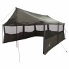 Tente familiale avec toit Marron gris 450 x 400 x 265 cm 645963645963