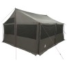 Tente familiale avec toit Marron gris 450 x 400 x 265 cm 645963645963