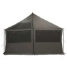 Tente familiale avec toit Marron gris 450 x 400 x 265 cm 645963645963