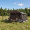 Tente familiale avec toit Marron Gris 420 x 305 x 200 cm 645965645965