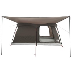 Tente familiale avec toit Marron Gris 420 x 305 x 200 cm 645965645965