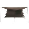 Tente familiale avec toit Marron Gris 420 x 305 x 200 cm 645965645965