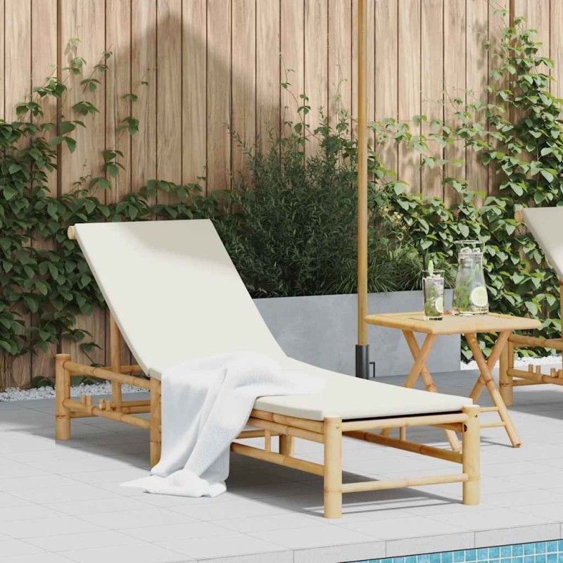 Transat avec coussins 55 x 199 x 30 cm en bambou 645968645968
