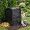 Composteur de jardin Noir 59,5 x 60 x 81,5 cm 280 l 100% PP 645969645969
