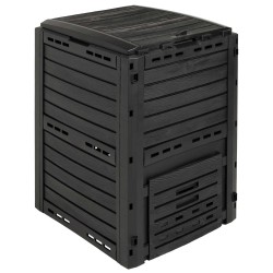 Composteur de jardin Noir 59,5 x 60 x 81,5 cm 280 l 100% PP 645969645969