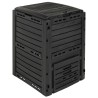 Composteur de jardin Noir 59,5 x 60 x 81,5 cm 280 l 100% PP 645969645969