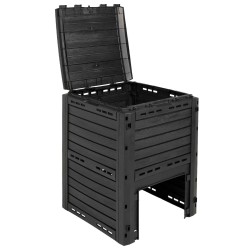 Composteur de jardin Noir 59,5 x 60 x 81,5 cm 280 l 100% PP 645969645969