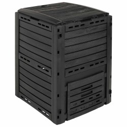 Composteur de jardin Noir 59,5 x 60 x 81,5 cm 280 l 100% PP 645969645969
