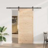 Porte coulissante Naturel 100 x 208 cm Bois de pin massif 645979645979