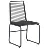 Chaises de jardin 2 pcs Noir 48 x 55 x 89,5 cm Rotin 645992645992