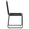 Chaises de jardin 2 pcs Noir 48 x 55 x 89,5 cm Rotin 645992645992