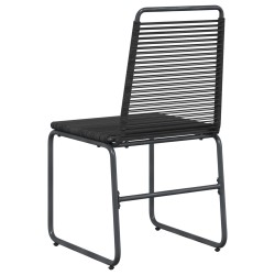 Chaises de jardin 2 pcs Noir 48 x 55 x 89,5 cm Rotin 645992645992