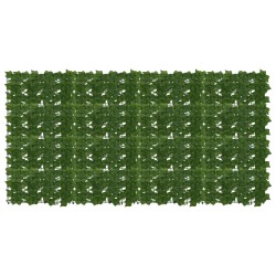 Écran de balcon avec feuilles Vert 200 x 100 cm 645996645996