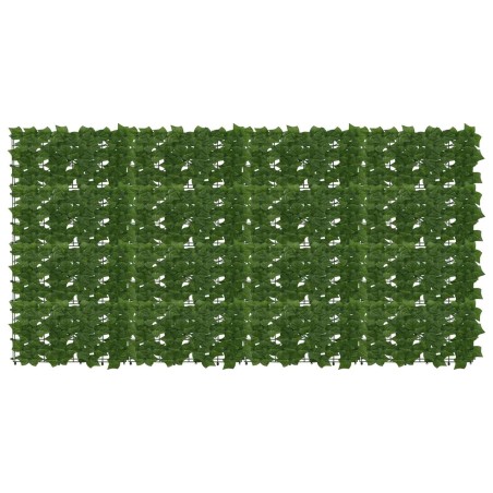 Écran de balcon avec feuilles Vert 200 x 100 cm 645996645996