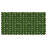 Écran de balcon avec feuilles Vert 200 x 100 cm 645996645996