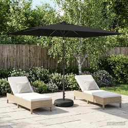 Parasol de jardin avec lumières LED et base 200 x 300 cm 645999645999