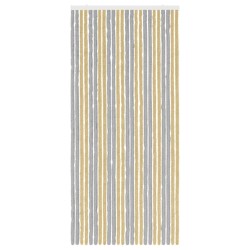Rideau anti-insectes en chenille Gris et Beige 100 x 220 cm 646010646010
