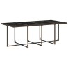 Ensemble à manger de jardin avec coussins 13 pcs marron rotin 646027646027