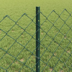 Clôture grillagée avec poteau 10 x 0,6 m Acier recouvert de PVC 646028646028