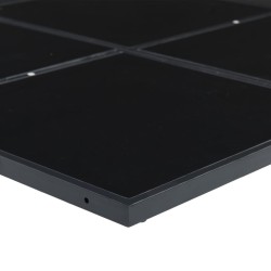 Ensemble à manger de jardin 9pcs coussins noir résine tressée 646038646038
