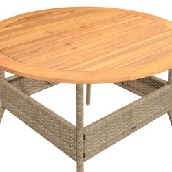 Salon de jardin avec coussins 2 pcs beige résine tressée 646095646095